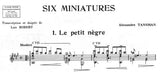 【楽譜】タンスマン：6つのミニアチュール［ロベ−ル編曲］