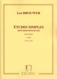 【楽譜】ブローウェル：シンプル・エチュード第3巻（No.11 〜15）