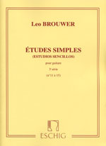 【楽譜】ブローウェル：シンプル・エチュード第3巻（No.11 〜15）