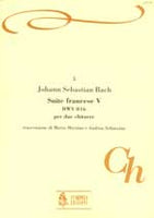 【楽譜】バッハ：フランス組曲第5番BWV816（2G）［マルティーノ＆シアヴィーナ編曲］