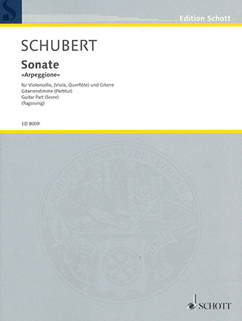 【楽譜】シューベルト：アルペジョーネ・ソナタ（G&VcまたはVlaまたはFl）［フェイブリ&ラゴスニック編曲］
