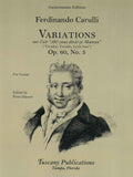【楽譜】カルッリ：きらきら星の主題による変奏曲Op.60-3［ダナー校訂］