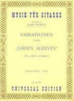 【楽譜】作者不詳：グリーンスリ−ヴスによる変奏曲（2G）［シャイト編曲］