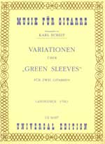 【楽譜】作者不詳：グリーンスリ−ヴスによる変奏曲（2G）［シャイト編曲］