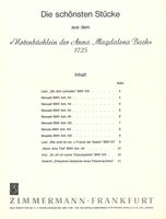 【楽譜】バッハ：アンナ・マグダレーナ・バッハの音楽帳の小品 ［ベーレント編曲］全11曲