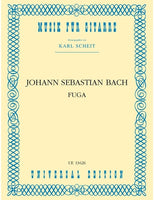 【楽譜】バッハ：フーガ・イ短調［シャイト編曲］Vn版，オルガン版，リュート版に基づく編曲