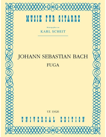 【楽譜】バッハ：フーガ・イ短調［シャイト編曲］Vn版，オルガン版，リュート版に基づく編曲