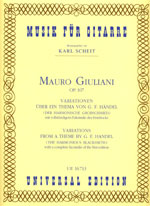 【楽譜】ジュリアーニ：ヘンデルの主題による変奏曲Op.107［シャイト校訂］