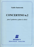 【楽譜】サントルソラ：3台のギターのための小協奏曲第2番（3G&Pf）