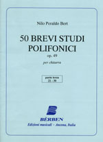 【楽譜】ペラルド・ベルト：対位的な50の短い練習曲op.49 Vol.3（No.21-30）［ポデラ運指］