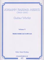 【楽譜】メルツ：ギター作品集9巻／3つの作品Op.65［ワインバーグ校訂］