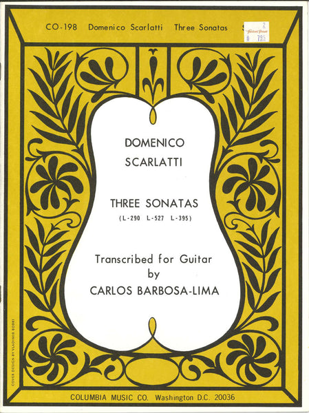 【楽譜】スカルラッティ：3つのソナタ（L.290，527，395）［B=リマ編曲］