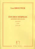 【楽譜】ブローウェル：シンプル・エチュード第4巻（No.16 〜 20）