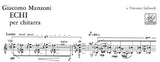【楽譜】マンツォーニ：ECHI［サルダレッリに献呈］