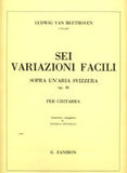 【楽譜】ベートーヴェン：スイスの主題による6つの変奏曲Op.46［オットネッリ編曲］