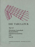 【楽譜】メンケマイヤー編：タブラチュア・シリーズVol.25／ニュールンベルグ・リュート写本3