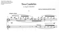【楽譜】ボグダノヴィチ：2つのカンティクル