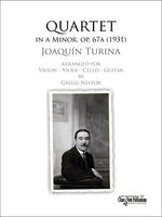 【楽譜】トゥリーナ：四重奏・イ短調Op.67A（Vn&Vla&Vc&G）［ネスター編］