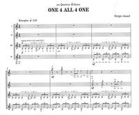 【楽譜】アサド：One 4 All 4 One〜ワン・フォー・オール・フォー・ワン（4G）