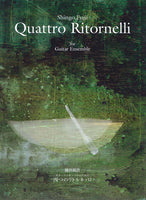 【楽譜】藤井眞吾：ギターアンサンブルのための四つのリトルネッロ（Quattro Ritornelli）