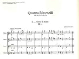 【楽譜】藤井眞吾：ギターアンサンブルのための四つのリトルネッロ（Quattro Ritornelli）