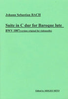 【楽譜】バッハ：無伴奏チェロ組曲第1番BWV1007（バロック・リュート用編曲、タブラチュアのみ）／水戸茂雄・編