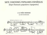 【楽譜】ファリャ：7つのスペイン民謡（歌とギター）［リョベート編曲プジョール校訂］